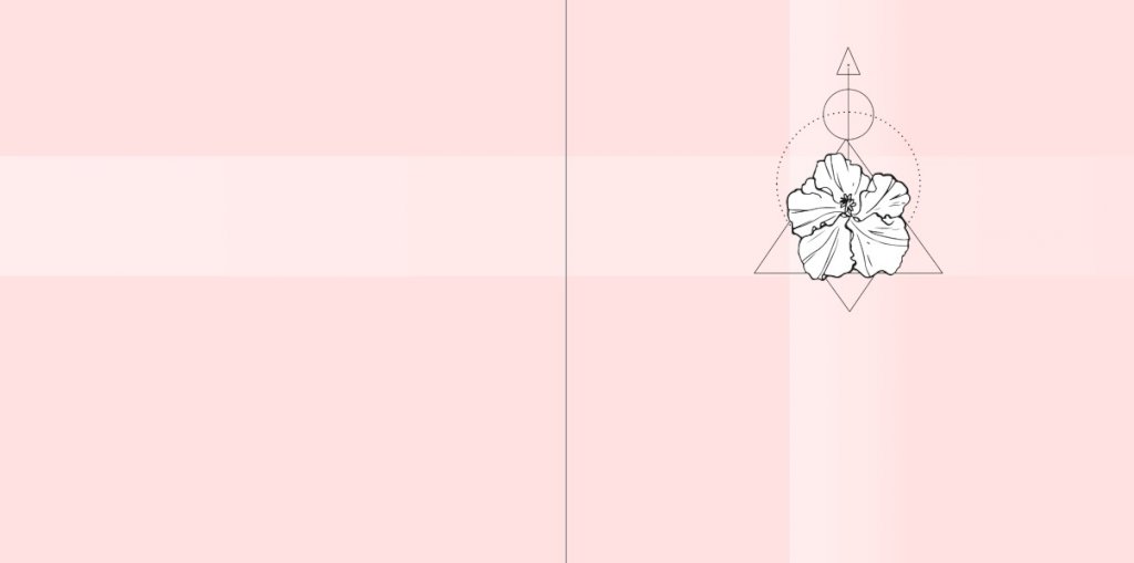 Rouwkaart witte bloem op roze.