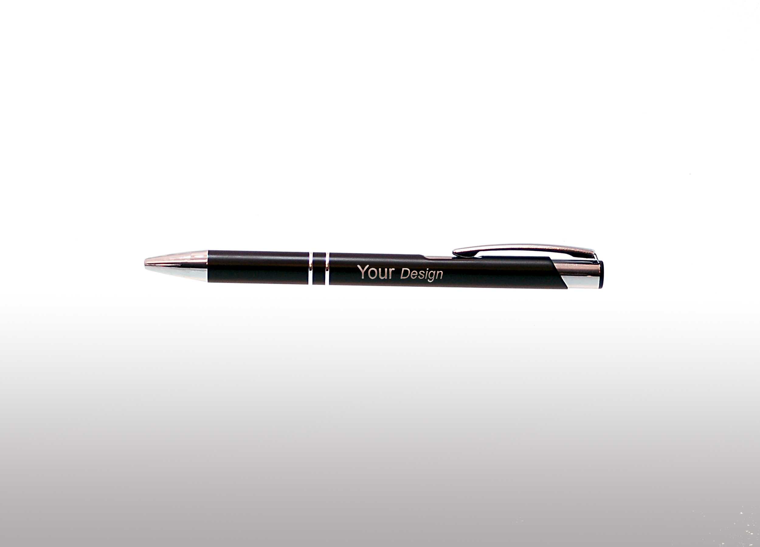 Zwarte pen met persoonlijke lasergravure