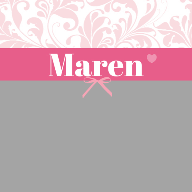 Geboortekaartje meisje barok style roze grijs met strikje.