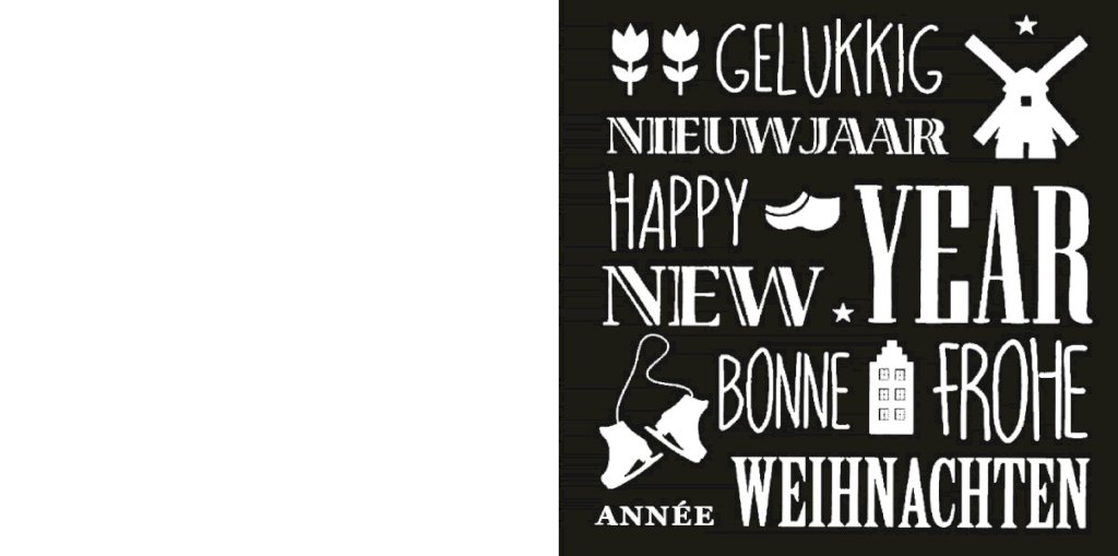 Hollandse nieuwjaarskaart.